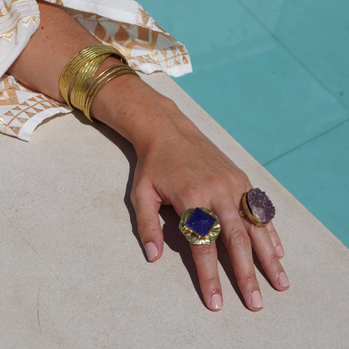 AMETHYST DRUSY RING