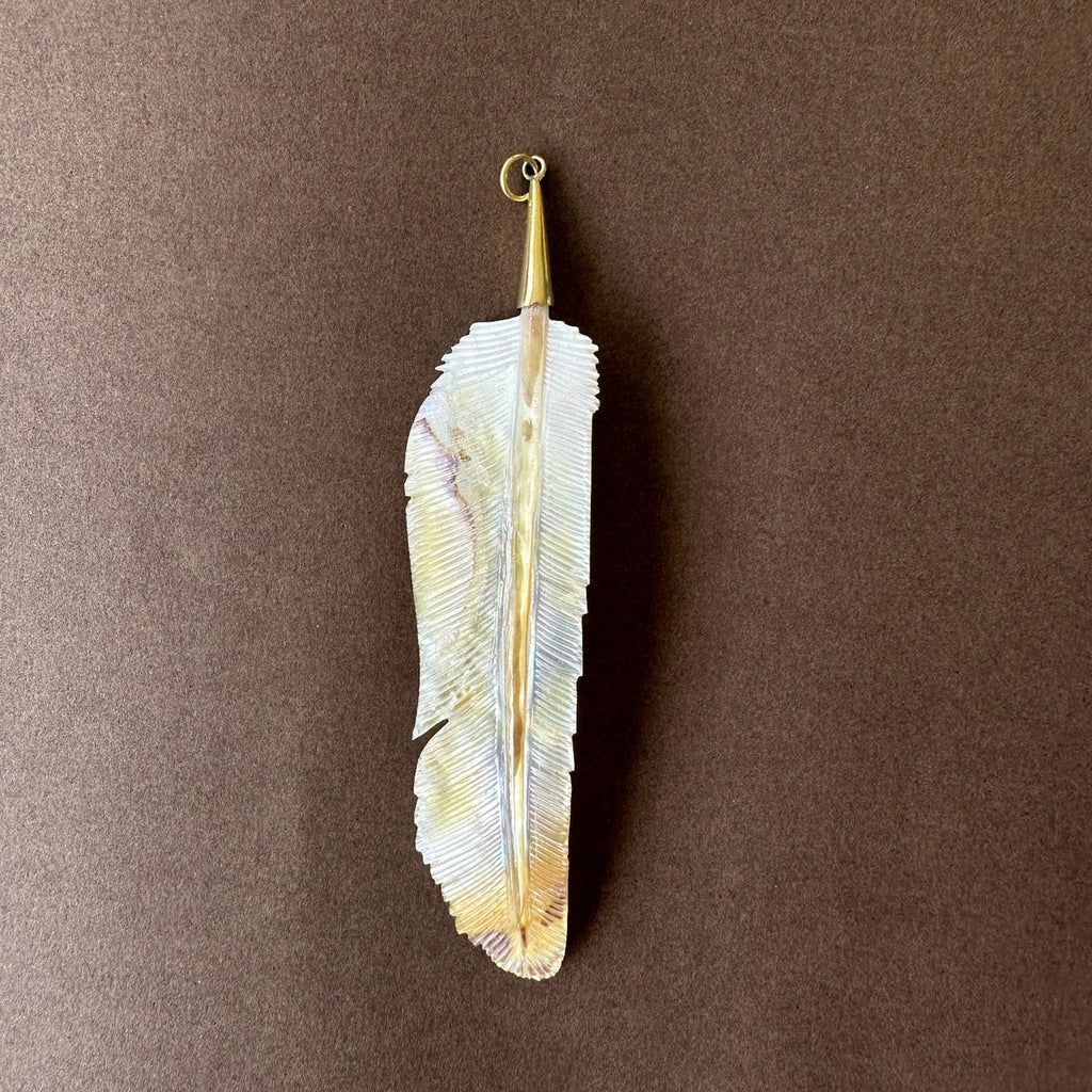 COLGANTE PLUMA IRISADA
